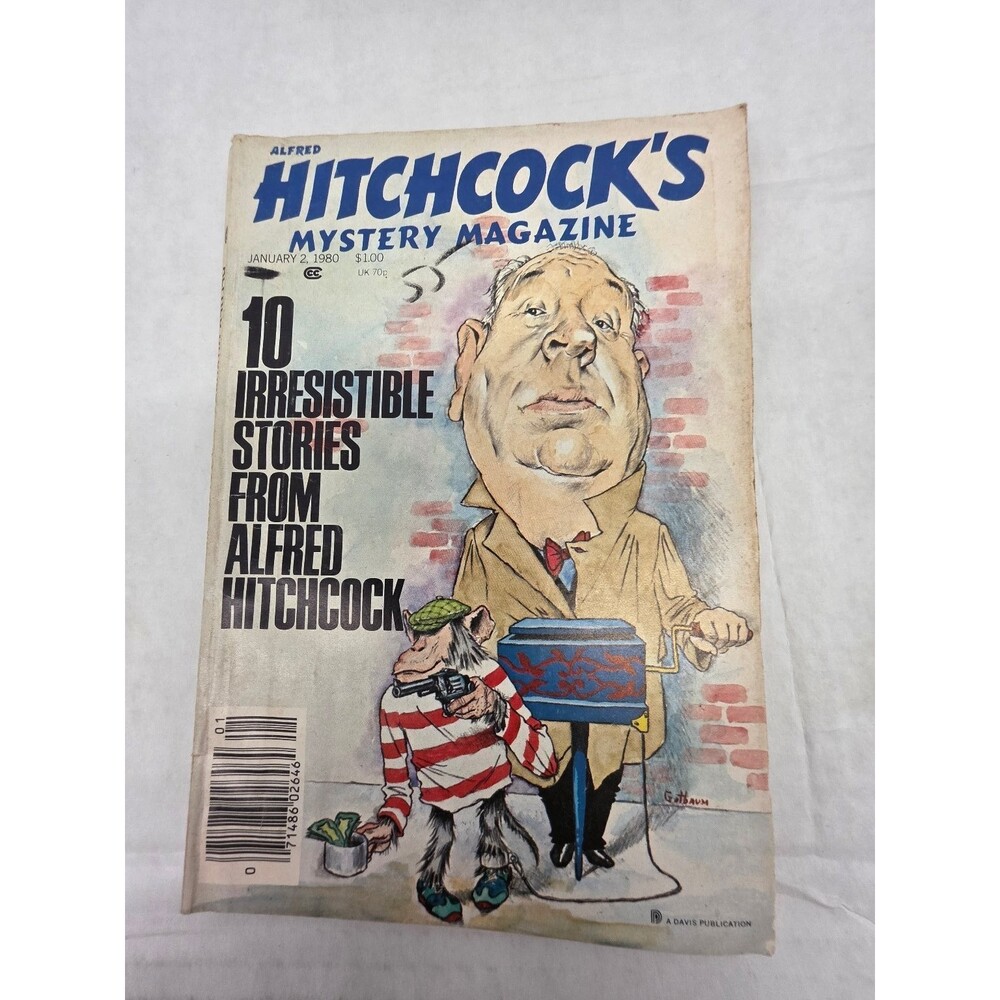 Alfred Hitchcock's Mystery Magazine January 1980 Vintage Crime Short Stories